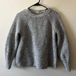 GAP Marled Gray Knit Sweater